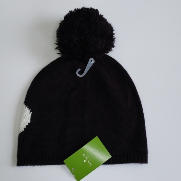 Kate Spade York Taxi Beanie Hat Pom Pom - Picture 4 of 4